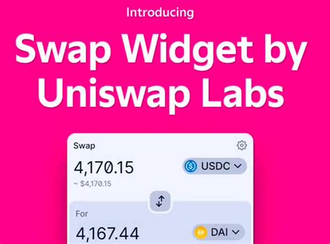 uniswap swap widget + wagmi